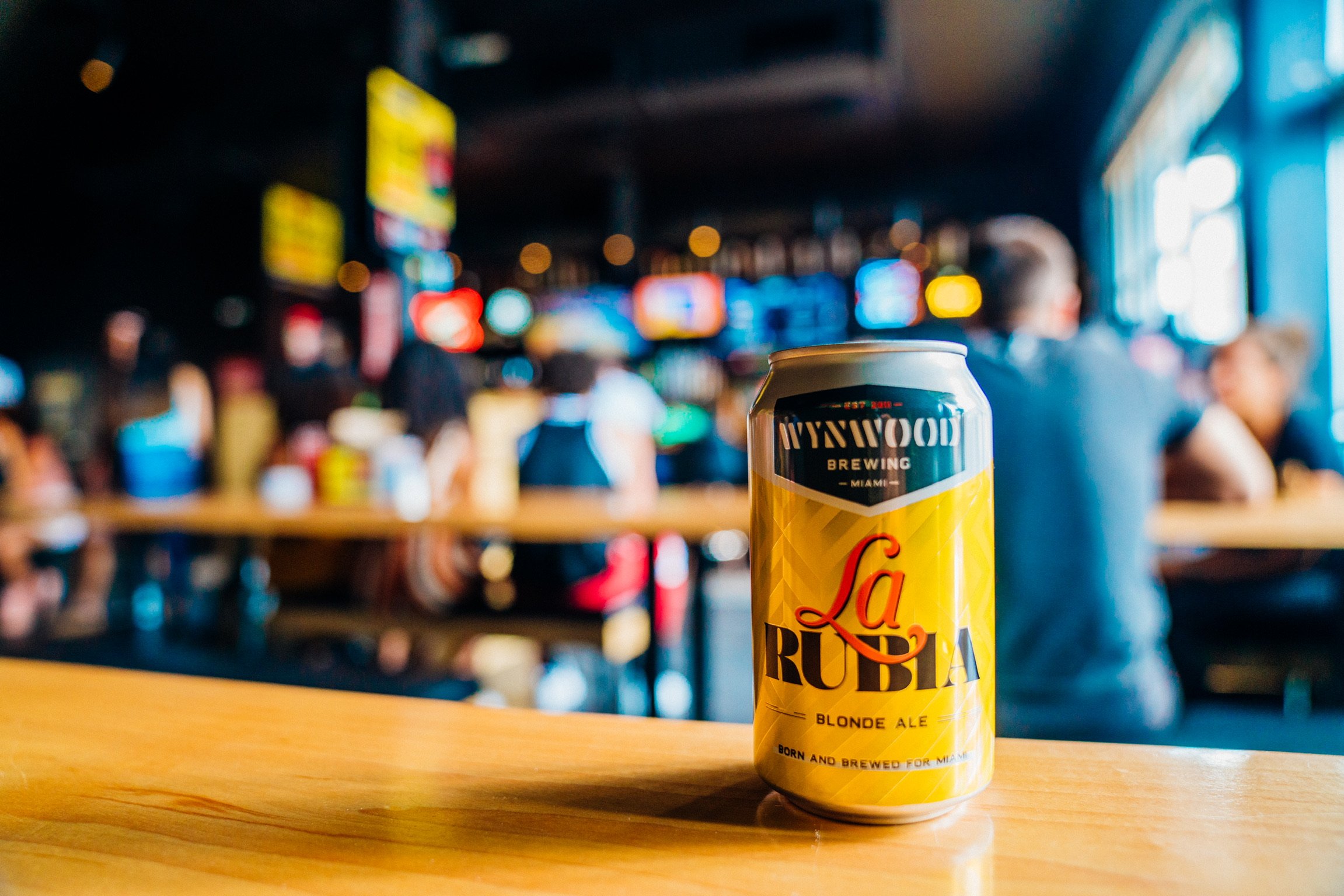 Can of La Rubia beer