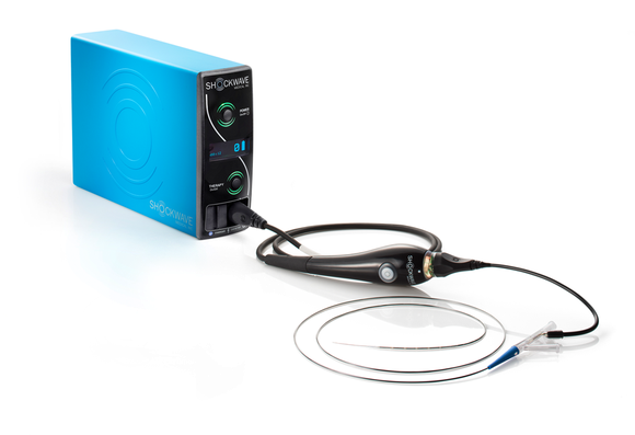 The intravascular lithotripsy generator, connector cable, and catheter