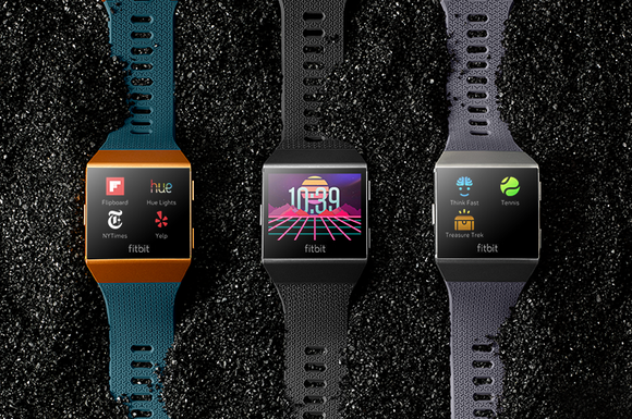 Three Fitbit Ionic models