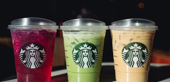Starbucks' NextGen Cups with no straws.