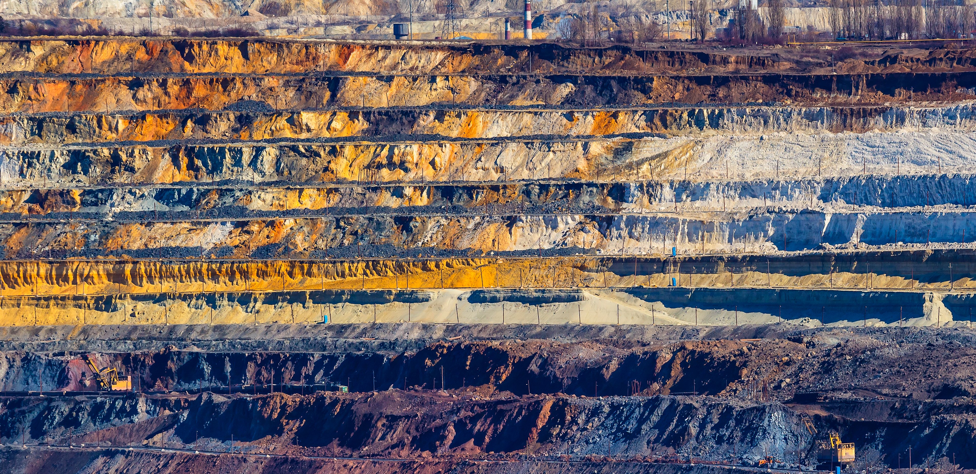 The inside of a gold mine.