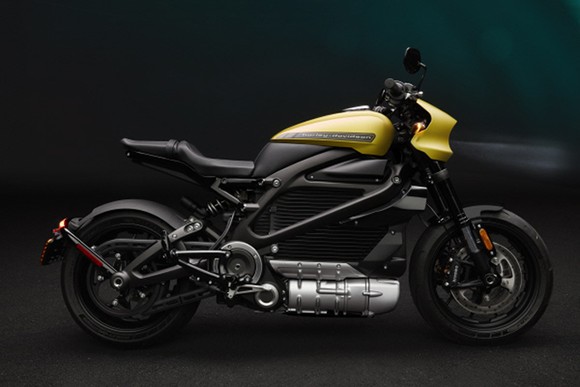 The Harley-Davidson Livewire electic motorcycle.