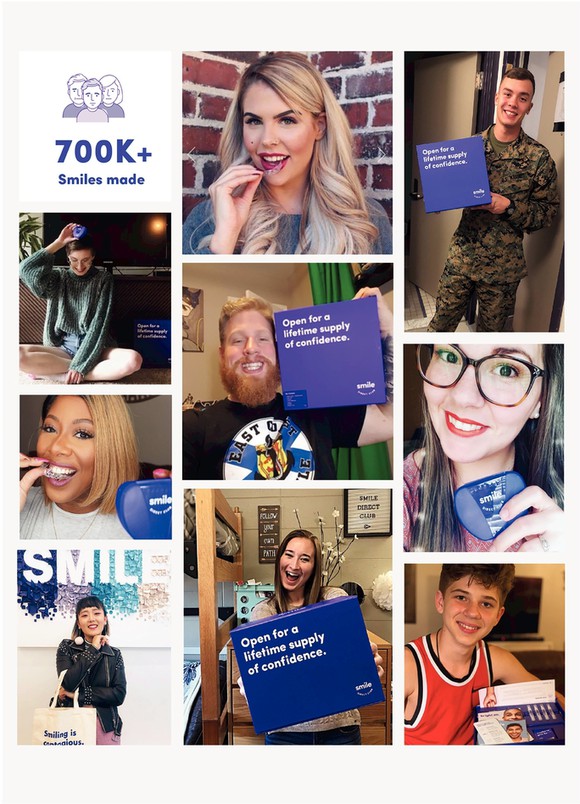 Smile Direct people opening Smile Direct boxes