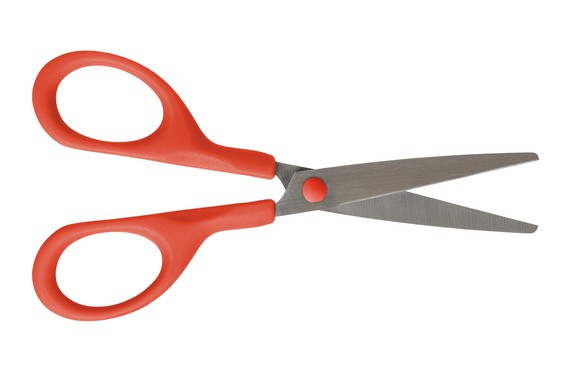 A pair of scissors.