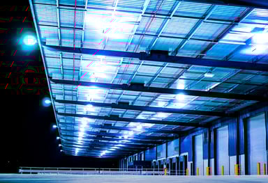 Warehouse Docking Bay at Night