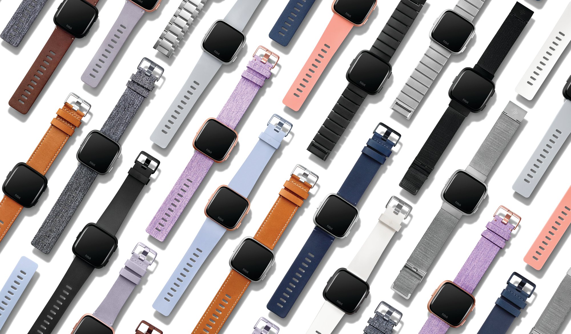 Various Fitbit Versa devices