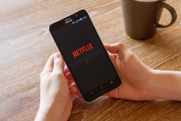 Netflix app on a smartphone.