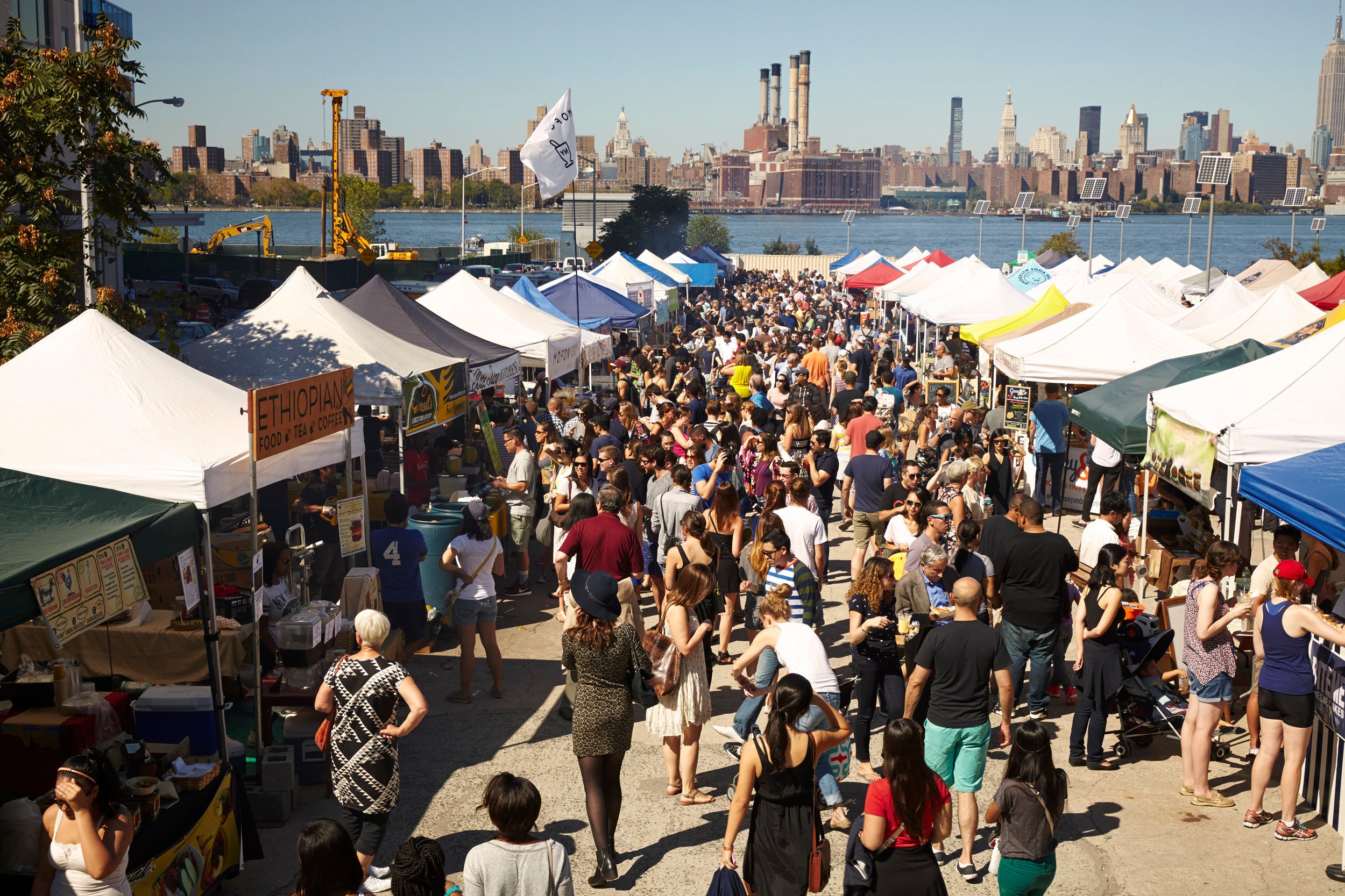 A Smorgasburg food festival.