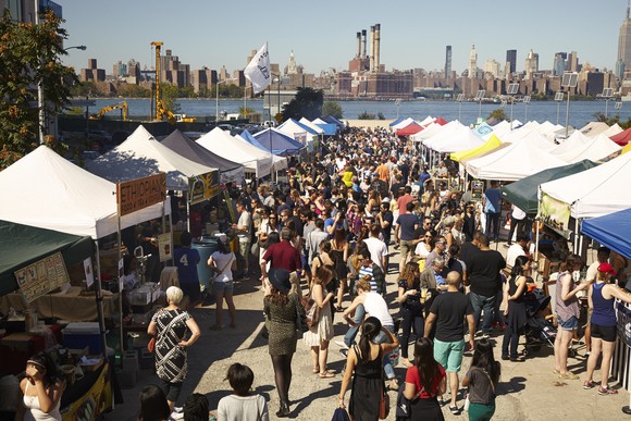 A Smorgasburg food festival.