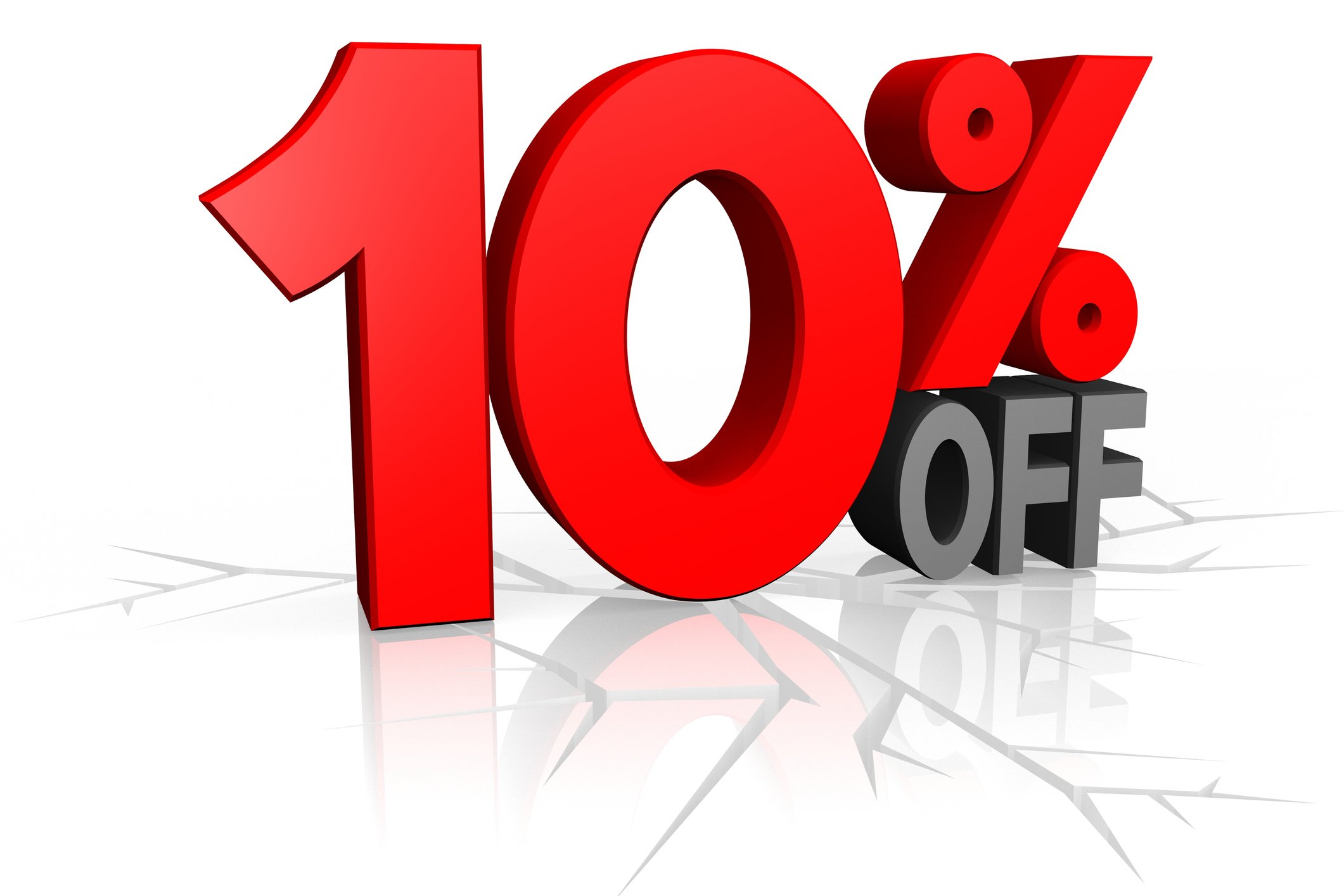 10% off illustration