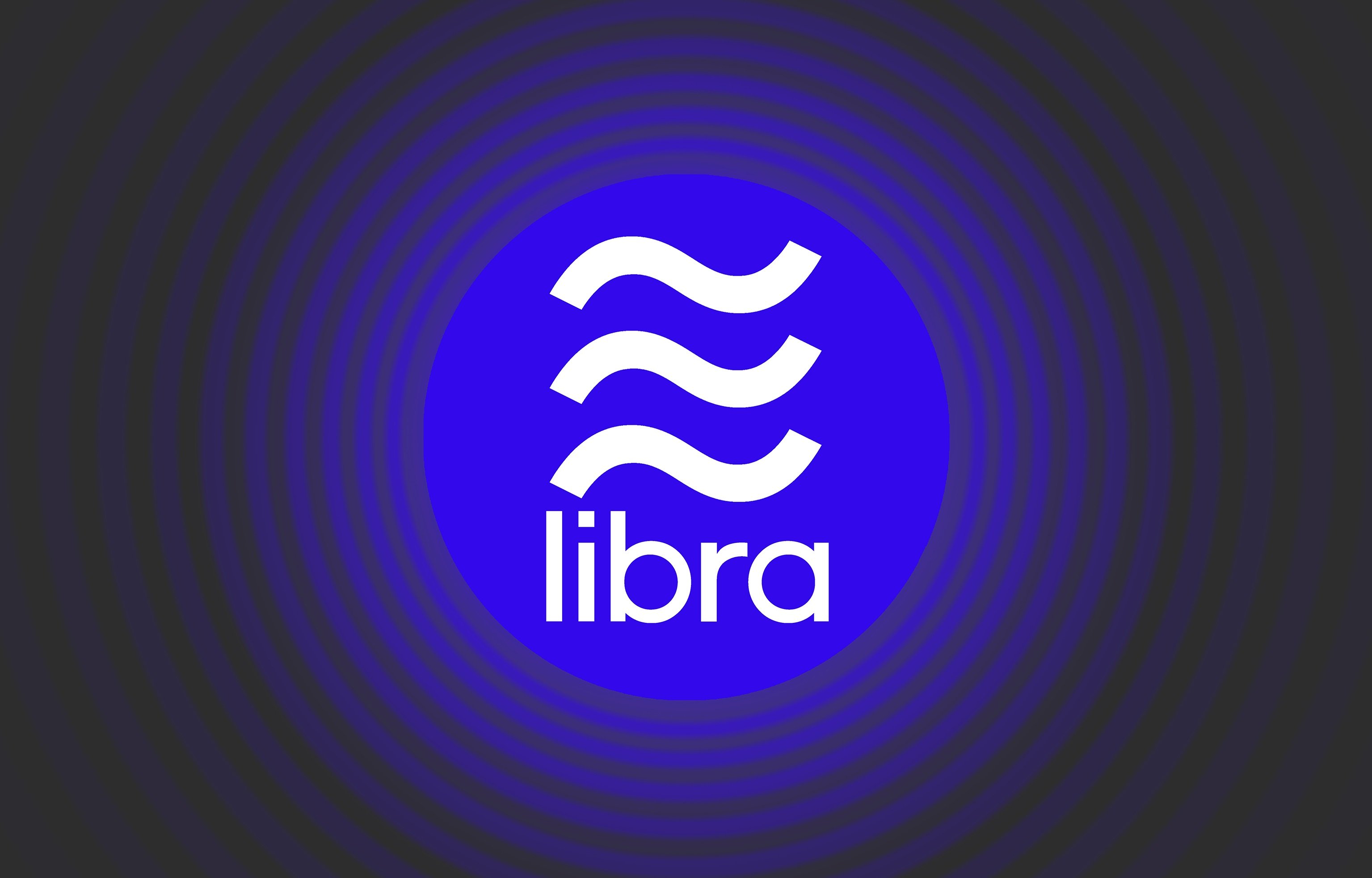 Facebook Libra digital coin logo.