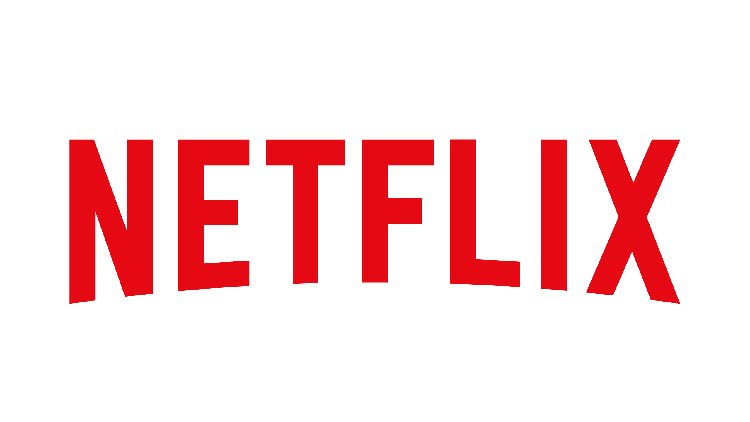 Netflix logo in red.