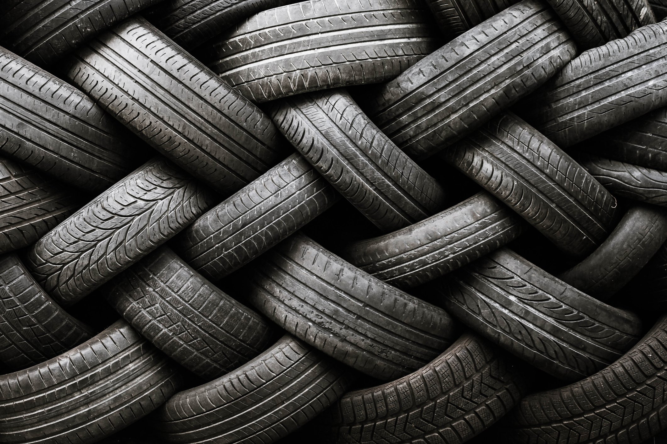 A pile of tires