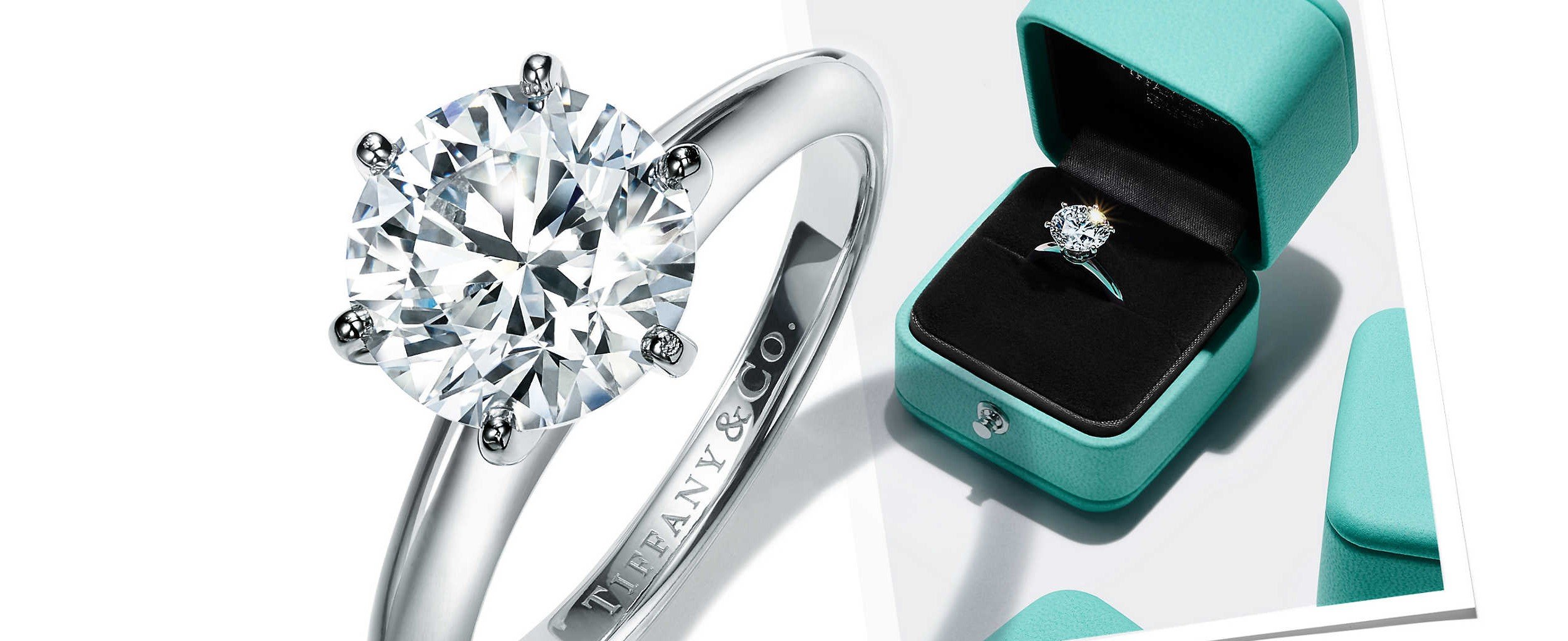 A Tiffany engagement ring.