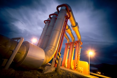 Pipeline (Over a bridge at sunset)