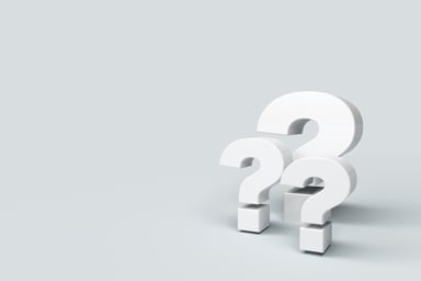 Three question marks