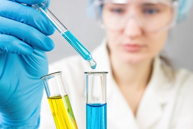 Scientist with testtube