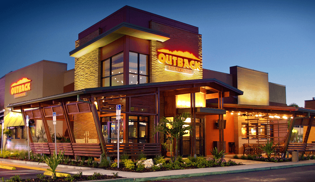 The exterior of an Outback restaurant