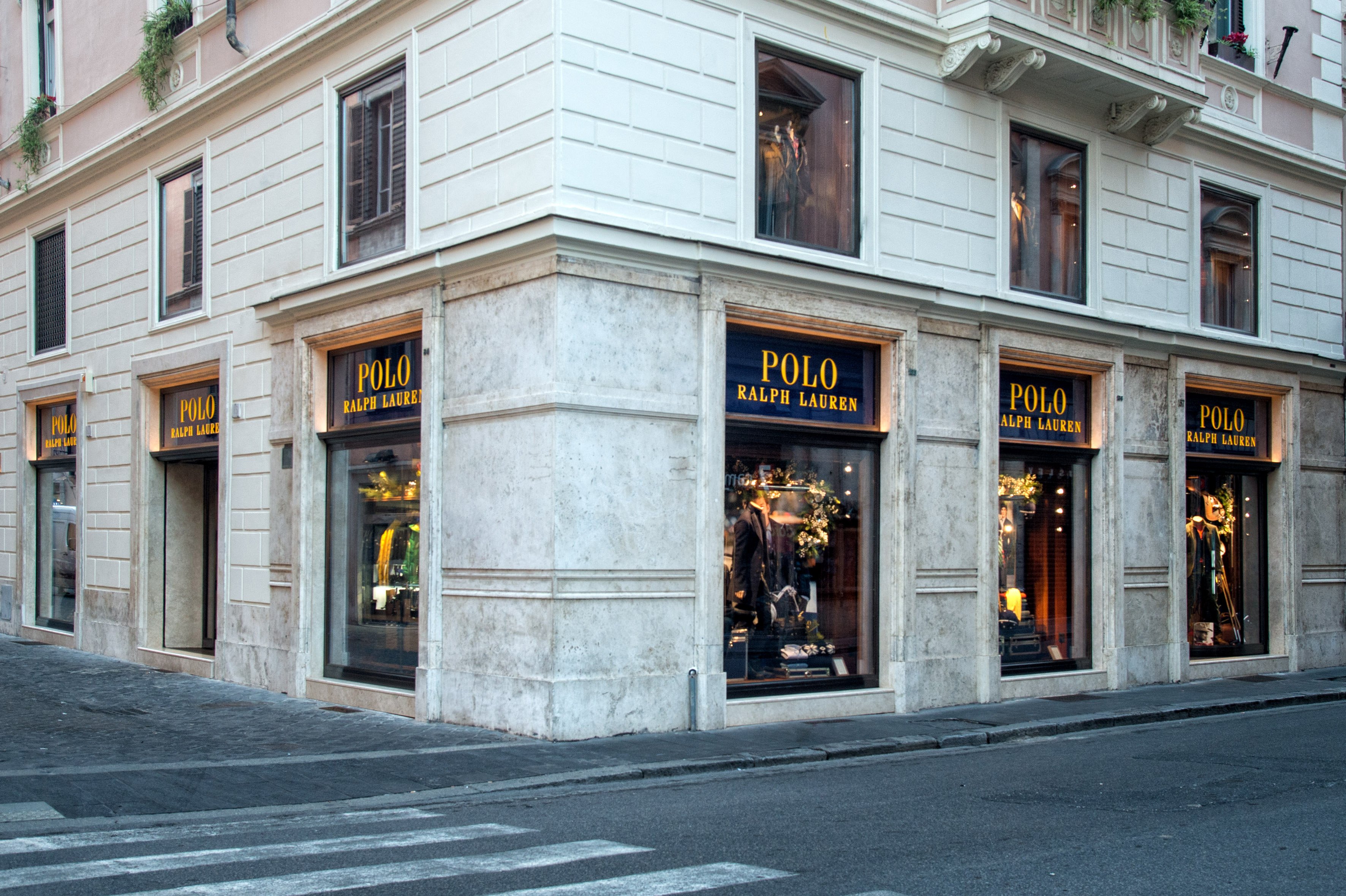 Ralph Lauren storefront in Rome.