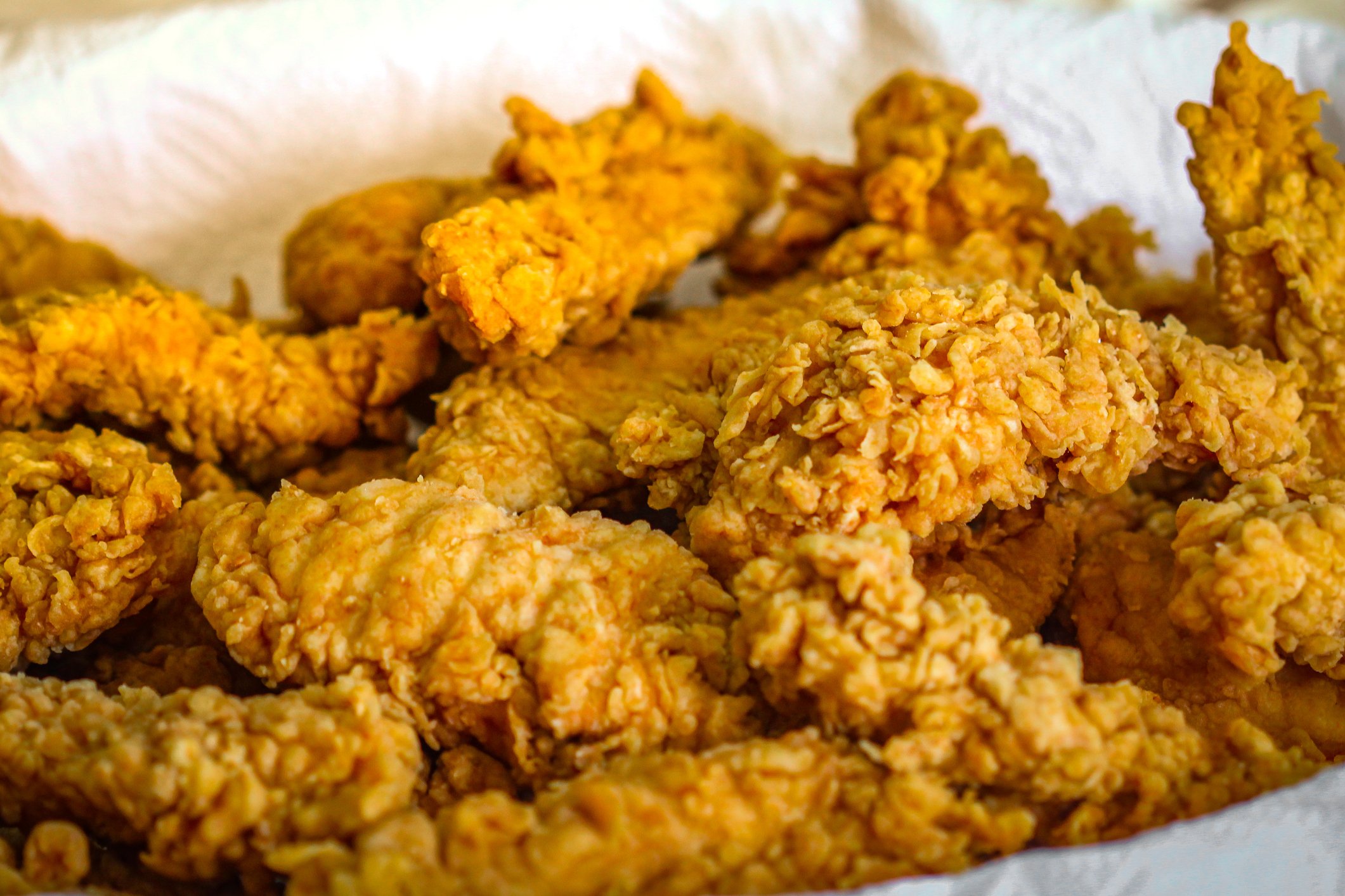 A basket of fried chicken