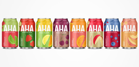 Coca-Cola's AHA sparkling water beverages.