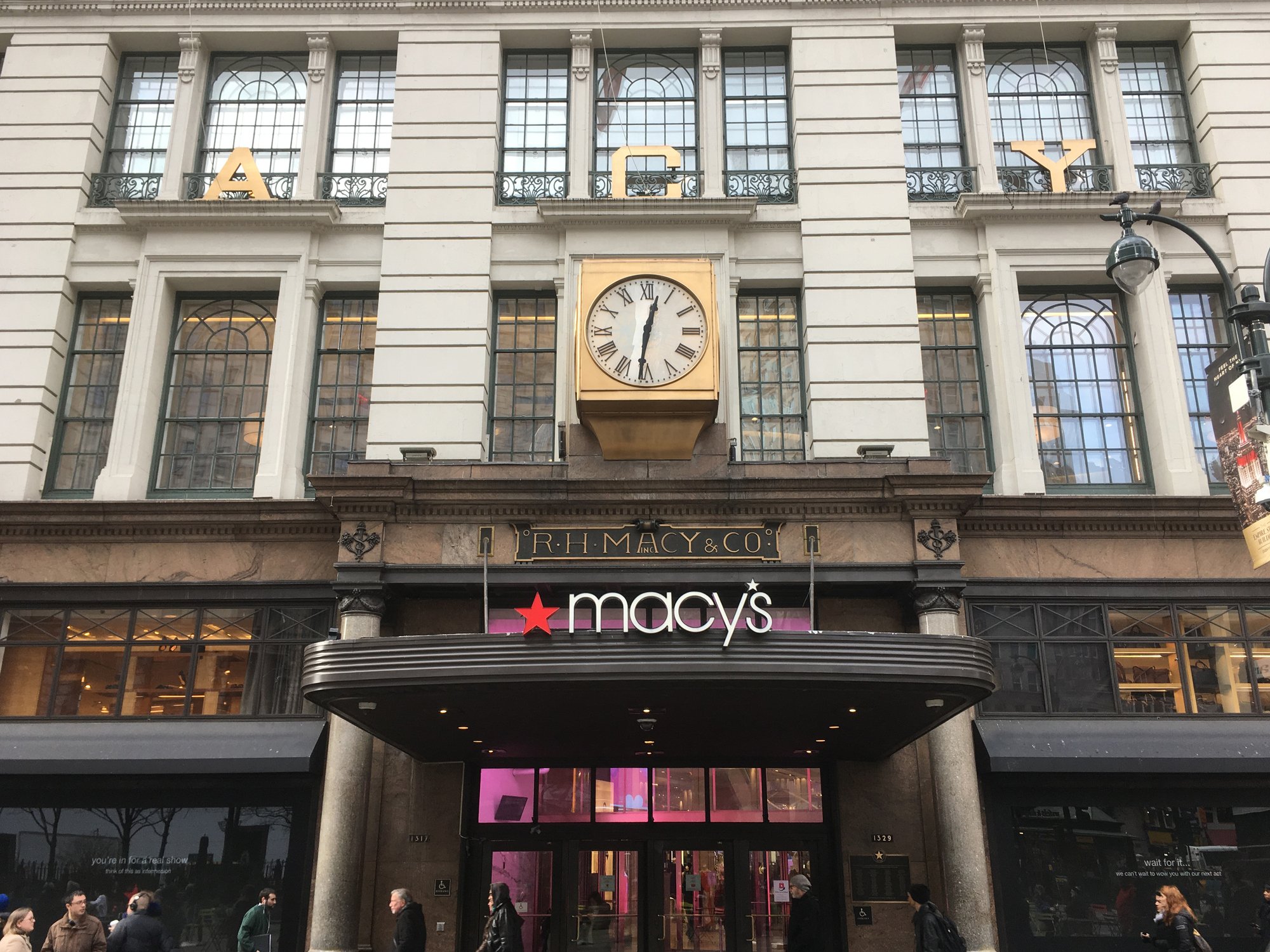 Front of Macy's New York store.