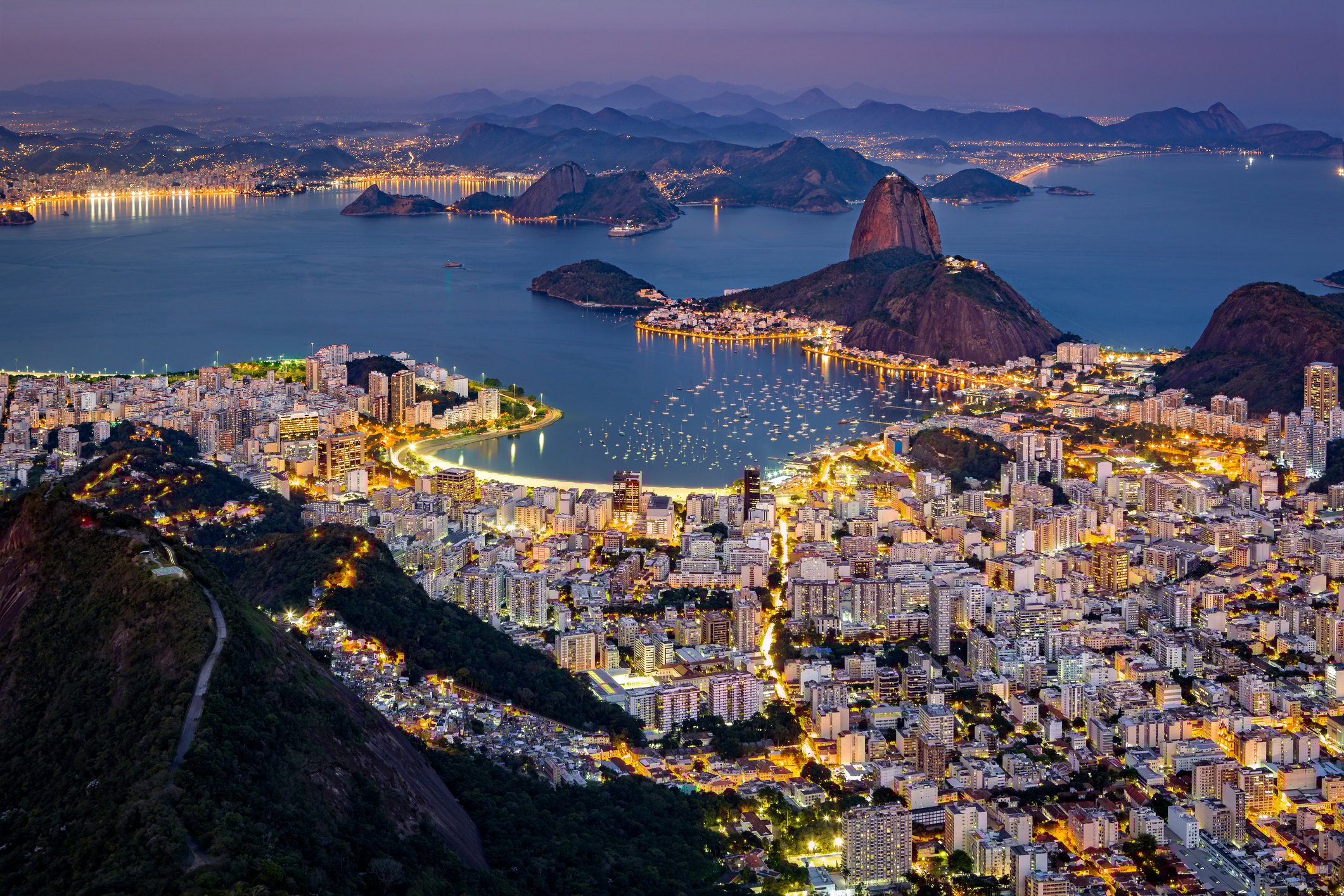 Rio de Janeiro at night