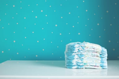 Diapers on a Table