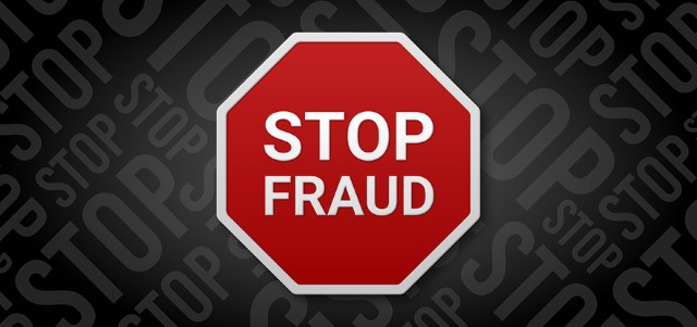A stop sign that says Stop Fraud