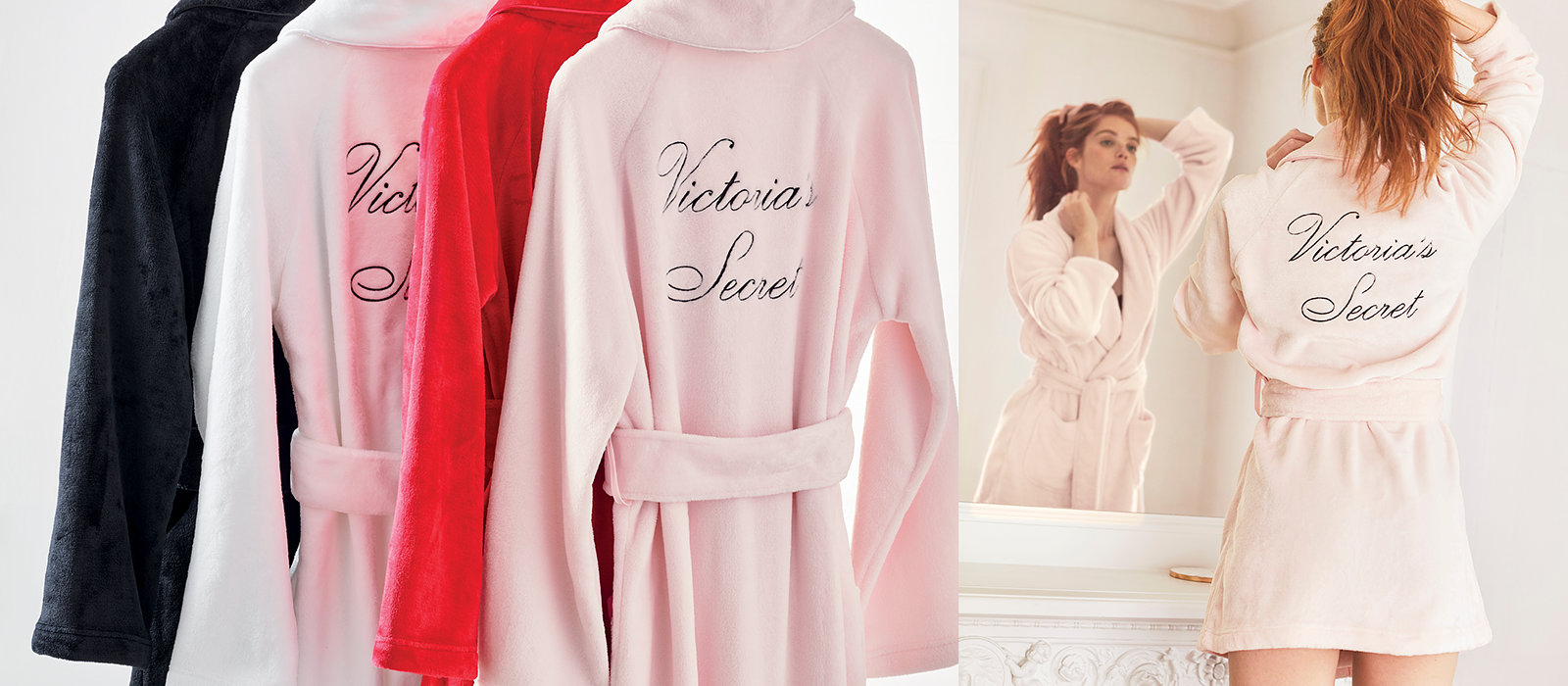 A Victoria's Secret robe.