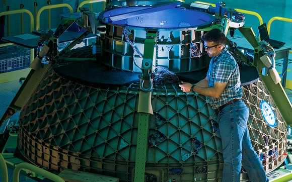 CST-100 Starliner capsule under construction