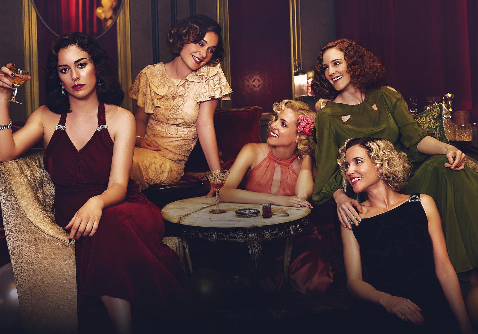 The cast of Spain's Chicas de Cable -- Cable Girls -- one of the international shows exclusive to Netflix.