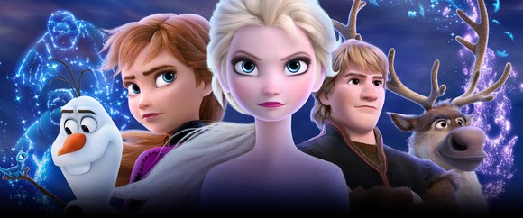 Five characters from Disney's Frozen 2.