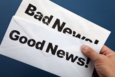 Good news, bad news envelopes