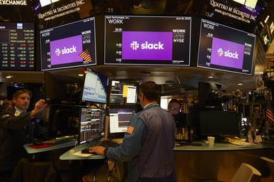 Slack NYSE 45