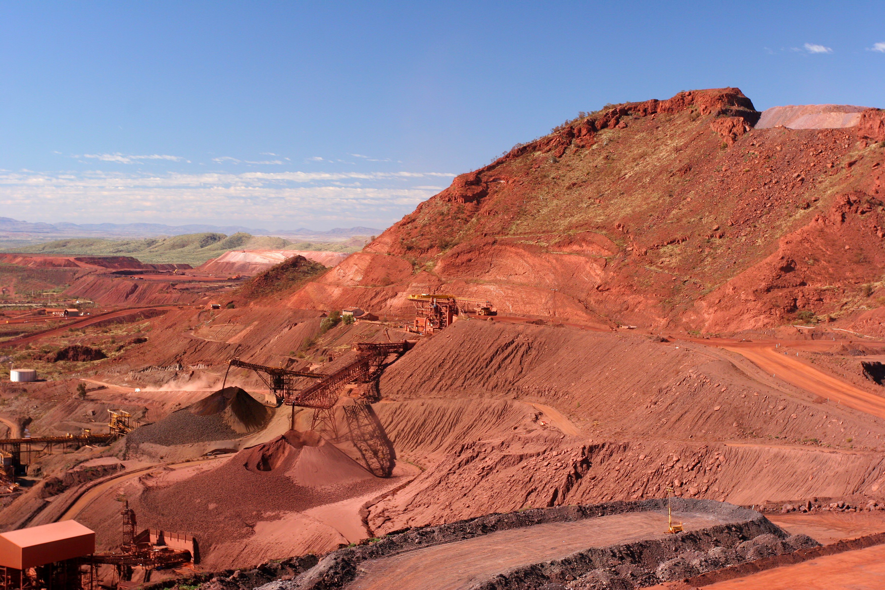 Iron Ore mine in the Pilbara of Western Australia.