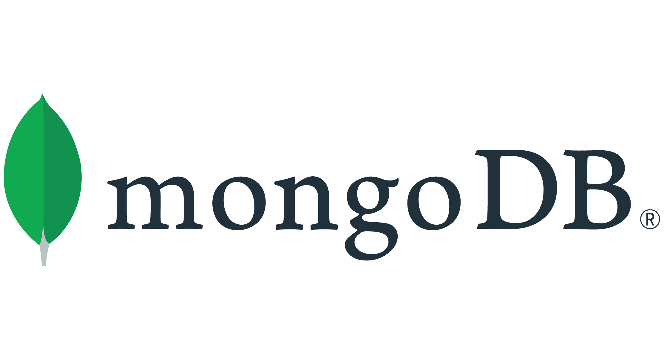 The MongoDB logo.