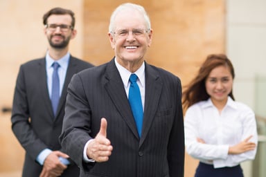 Older man in suit
