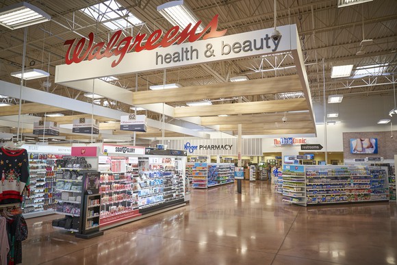 A Walgreens boutique inside a Kroger supermarket