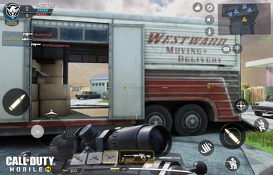 Screenshot of gameplay in Call of Duty mobile