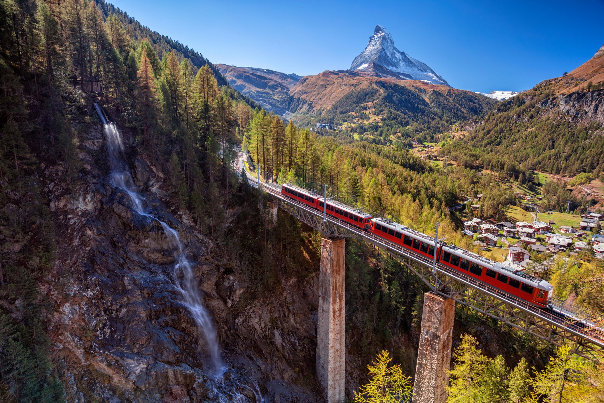 A view of Zermatt, Switzerland during daylight.