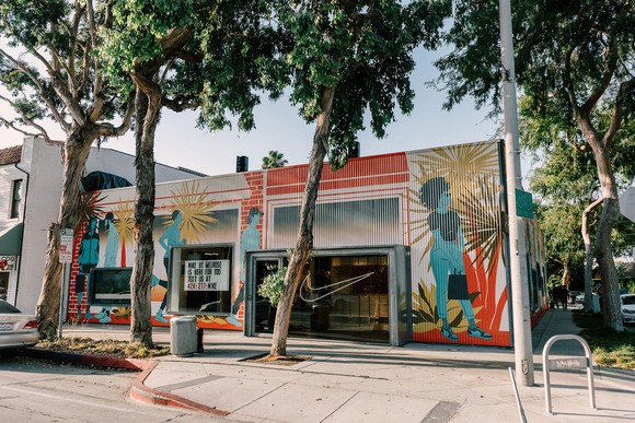 The front of the Nike Live store in Los Angeles