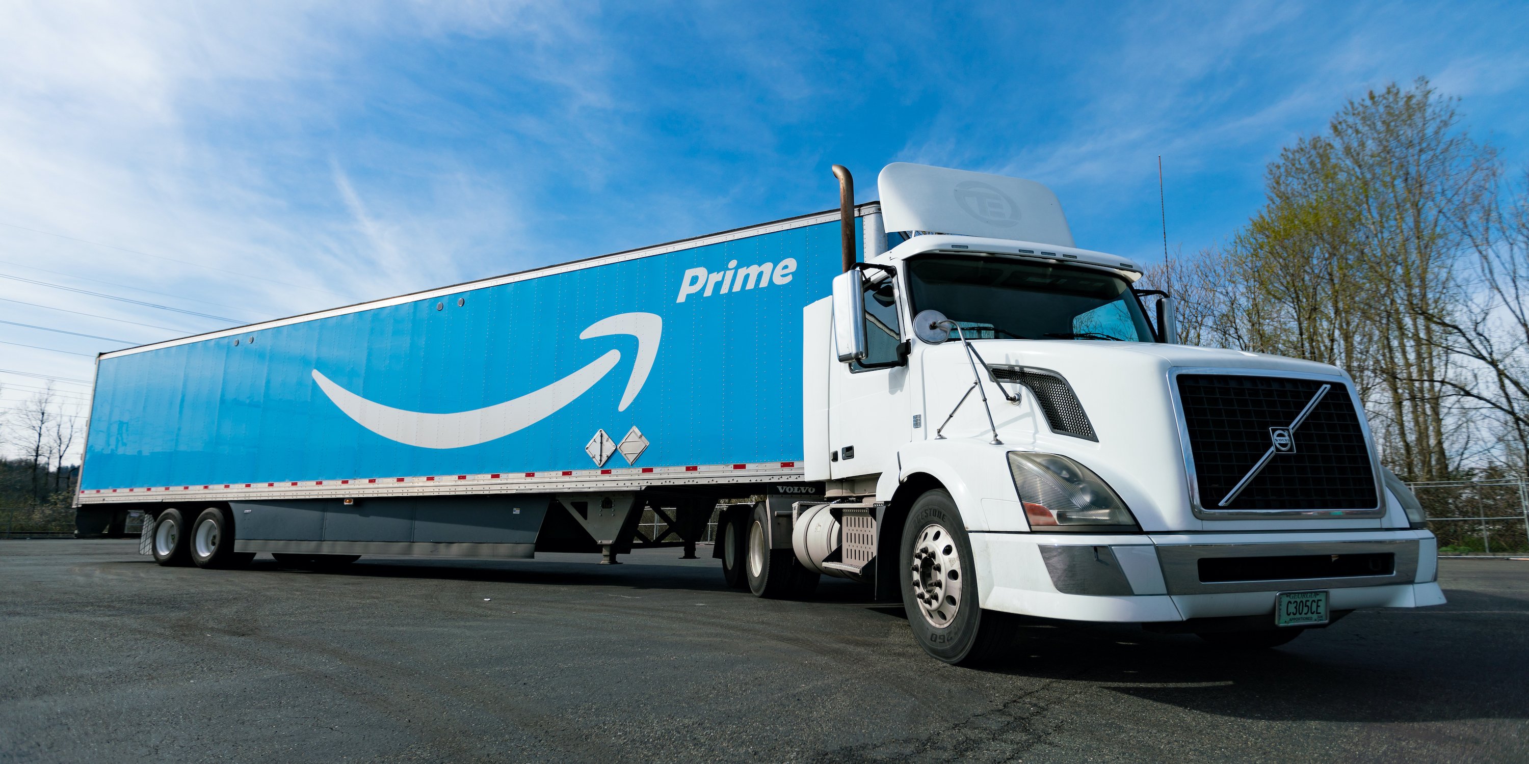 Amazon Prime delivery truck