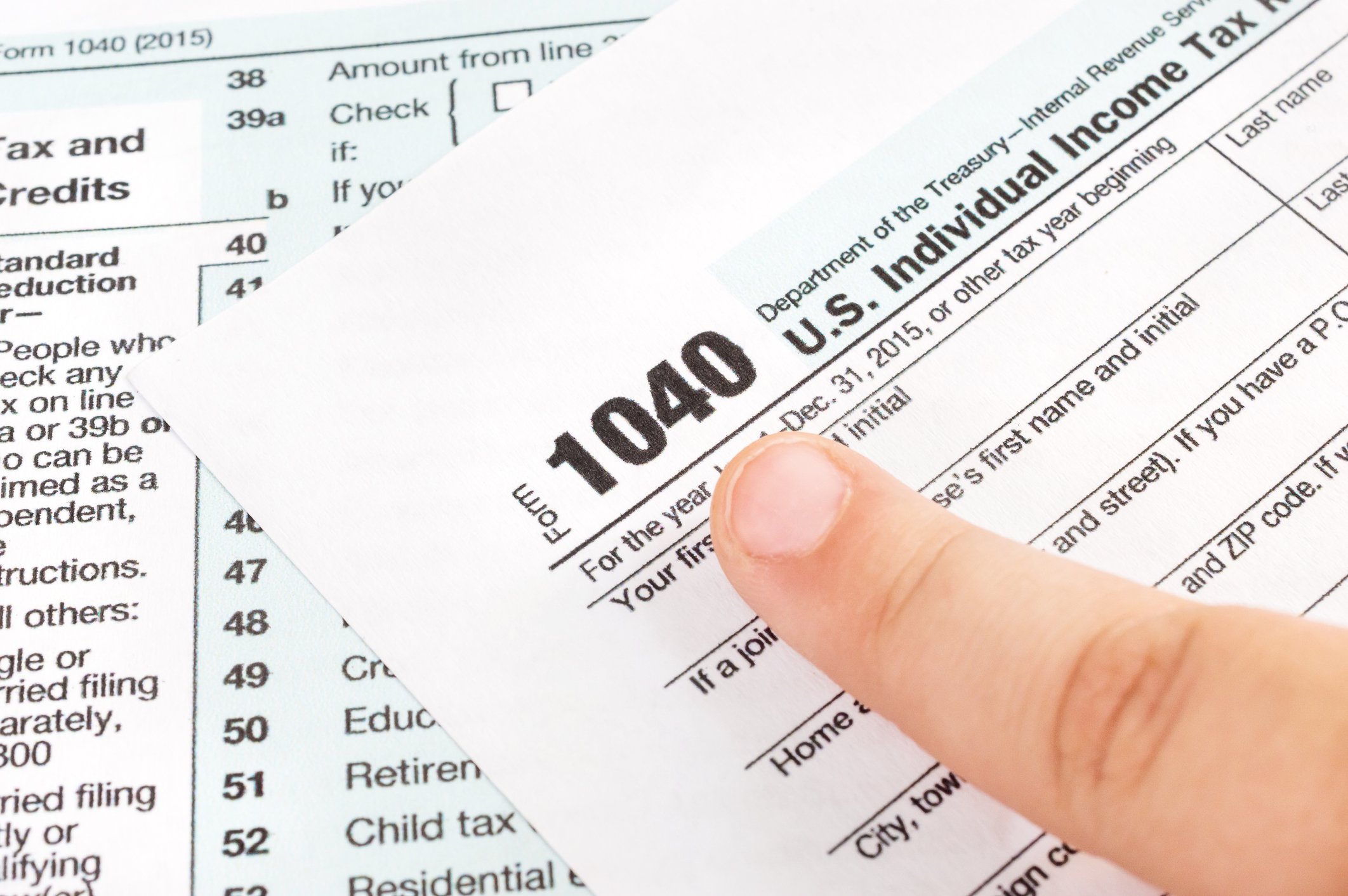 1040 US Individual Income Tax Form
