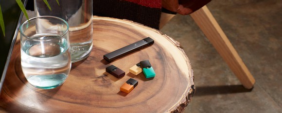 Juul e-cig and flavor pods.