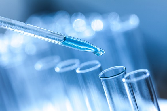 Pipette and several test tubes.