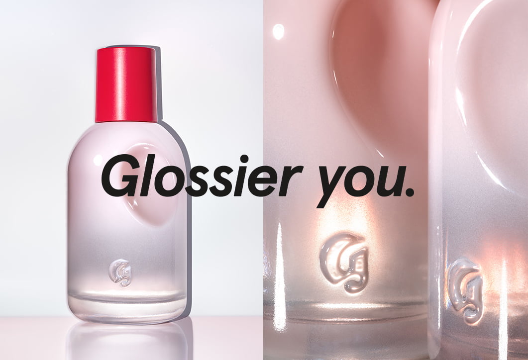 Advertising images from Glossier