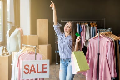 Millennial shopping for a bargain