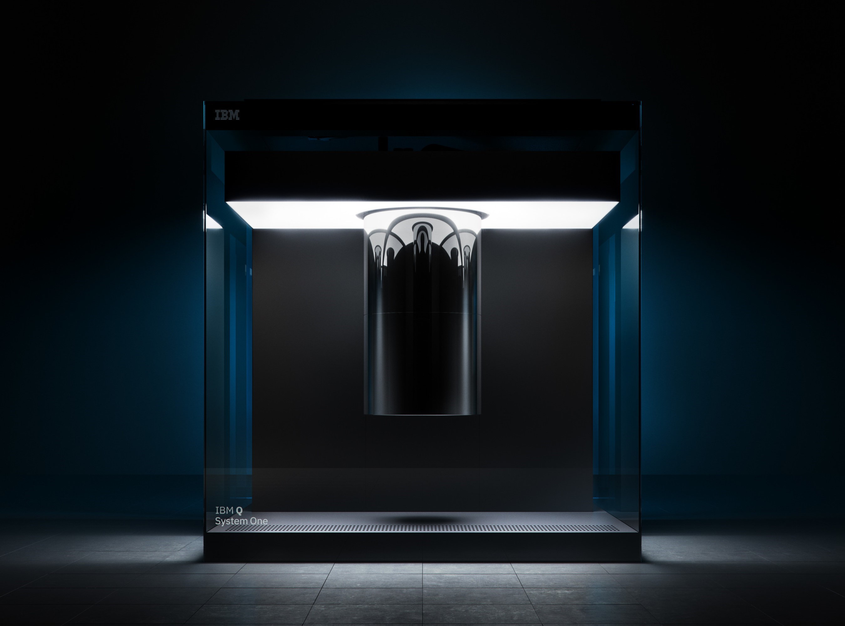 An IBM quantum computer.