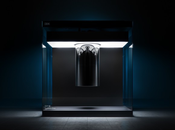 An IBM quantum computer.